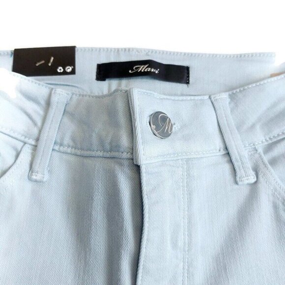 Mavi TESS High Rise Skinny Denim Jeans Womens 27 X 27 Pants Powder Blue Sample - Picture 3 of 8